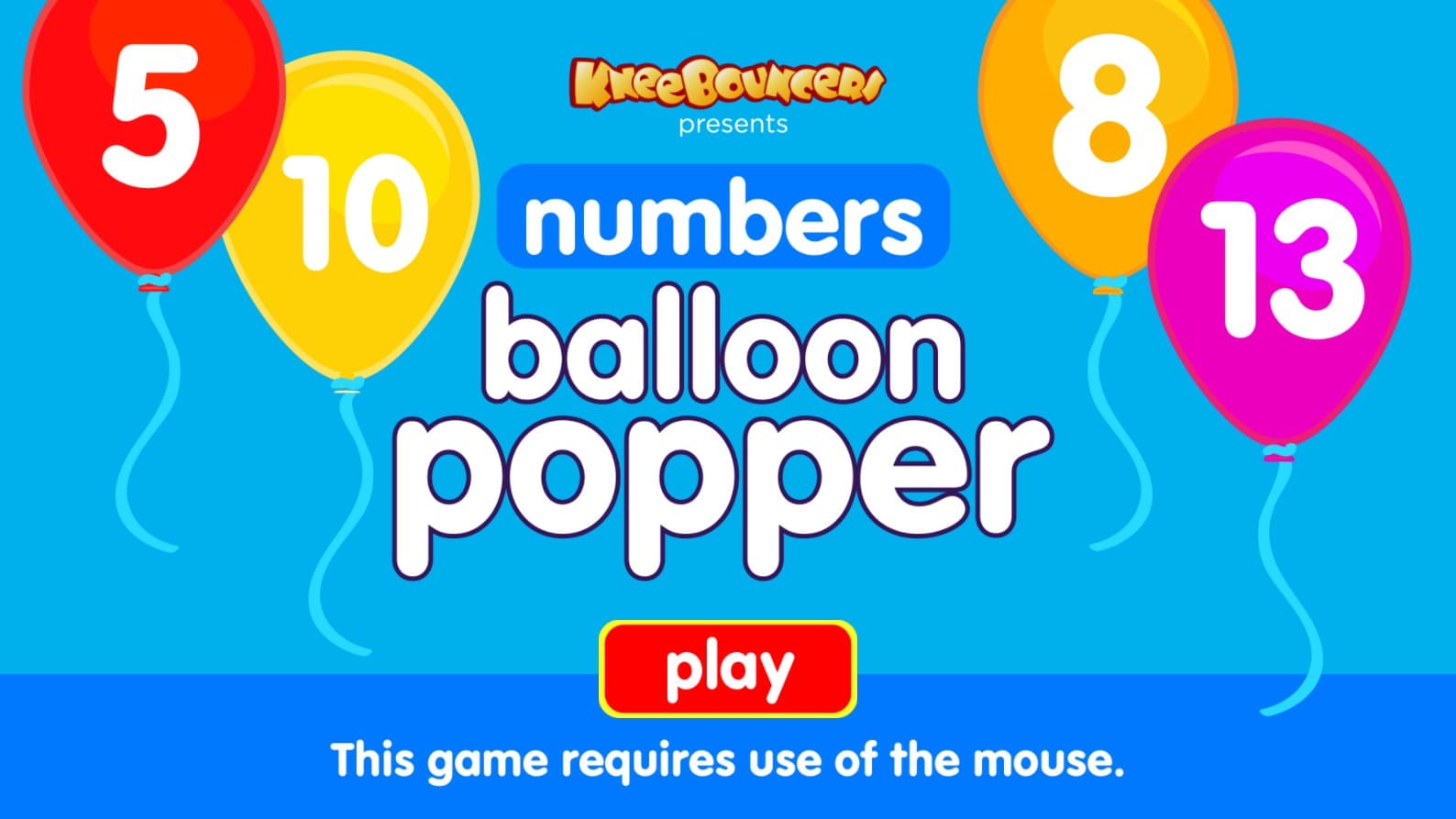 Numbers Balloon Popper KneeBouncers Educational: Dynamic Play Experience