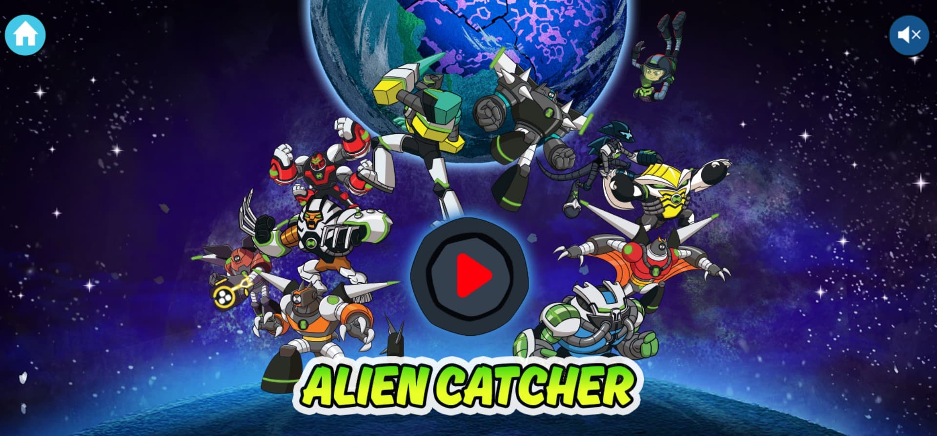 Ben 10 Alien Catcher - Play Free Cartoon Network Arcade: The Mega Fun Kingdom