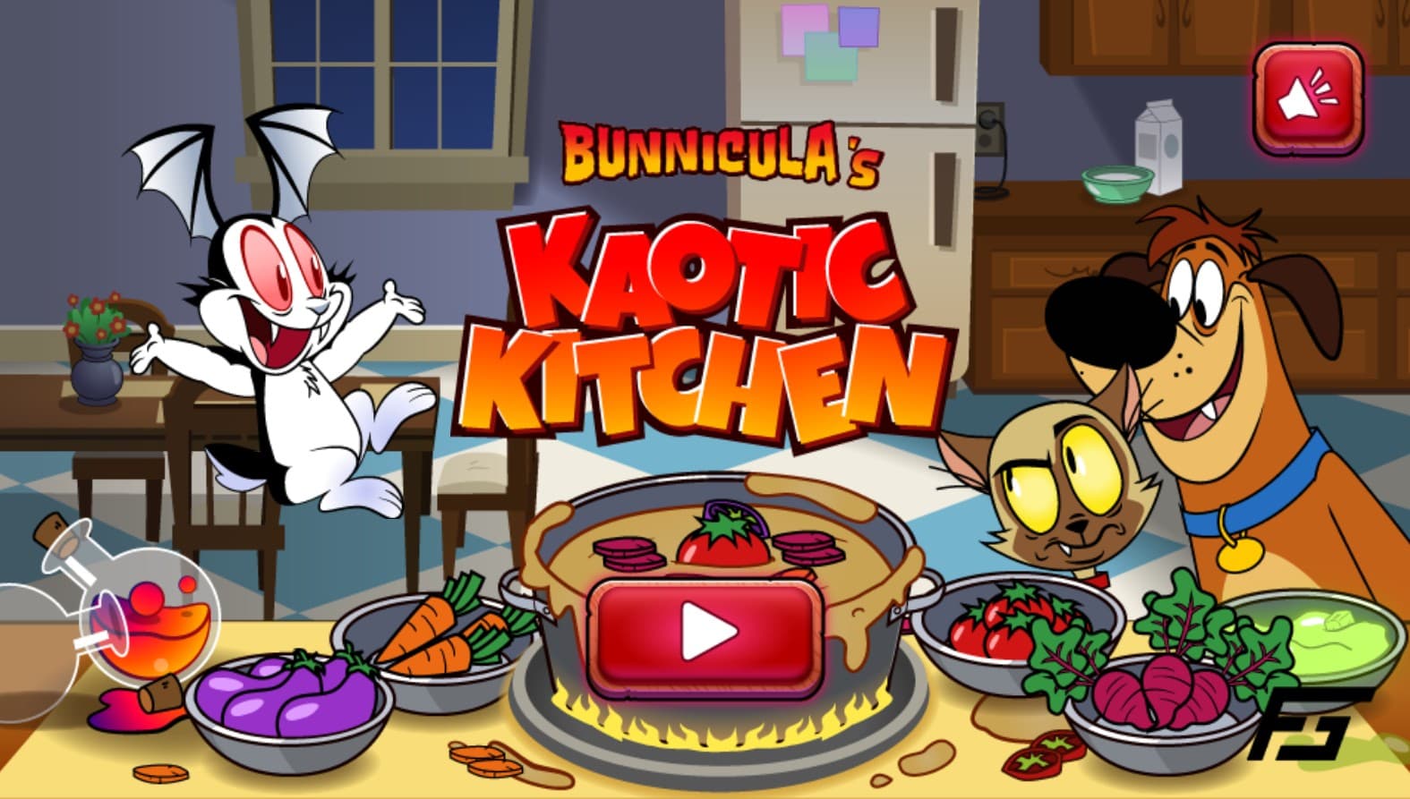 Bunnicula Kaotic Kitchen - Online Cartoon Cooking: Turbo Thrill Ride
