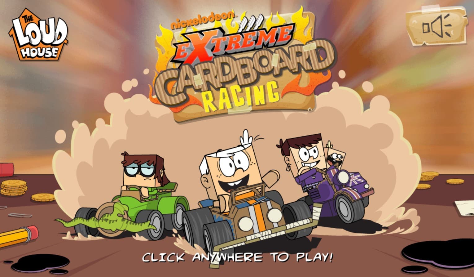 The Loud House Extreme Cardboard Racing: The Golden Era Edition
