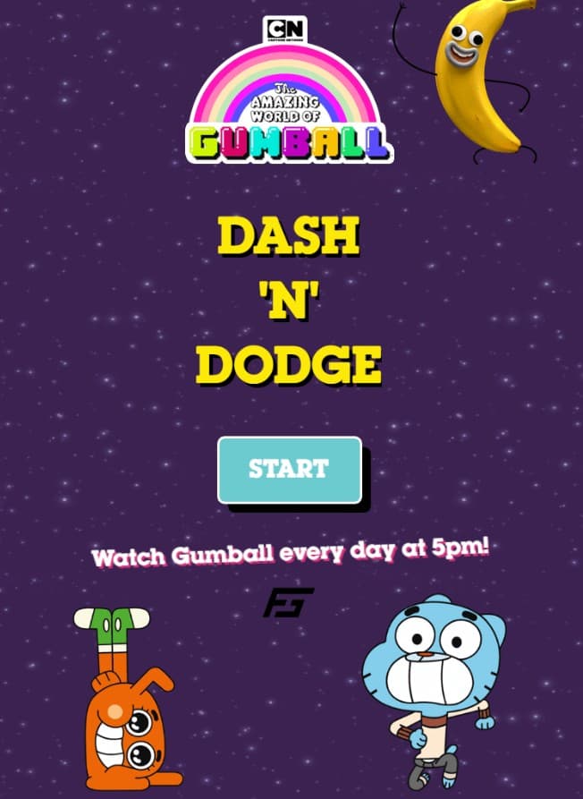 The Amazing World of Gumball Dash n Dodge - Play Cartoon Network Games: Super Pro Elite Challenge