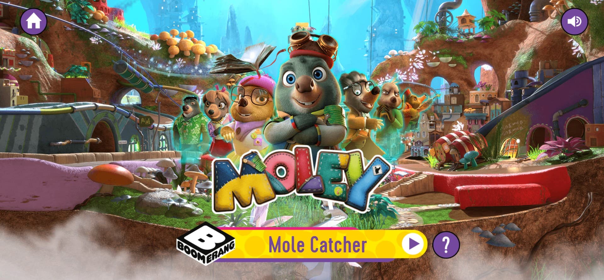 Moley Mole Catcher - Play Fun Online Arcade: Mystic Realm Chronicles