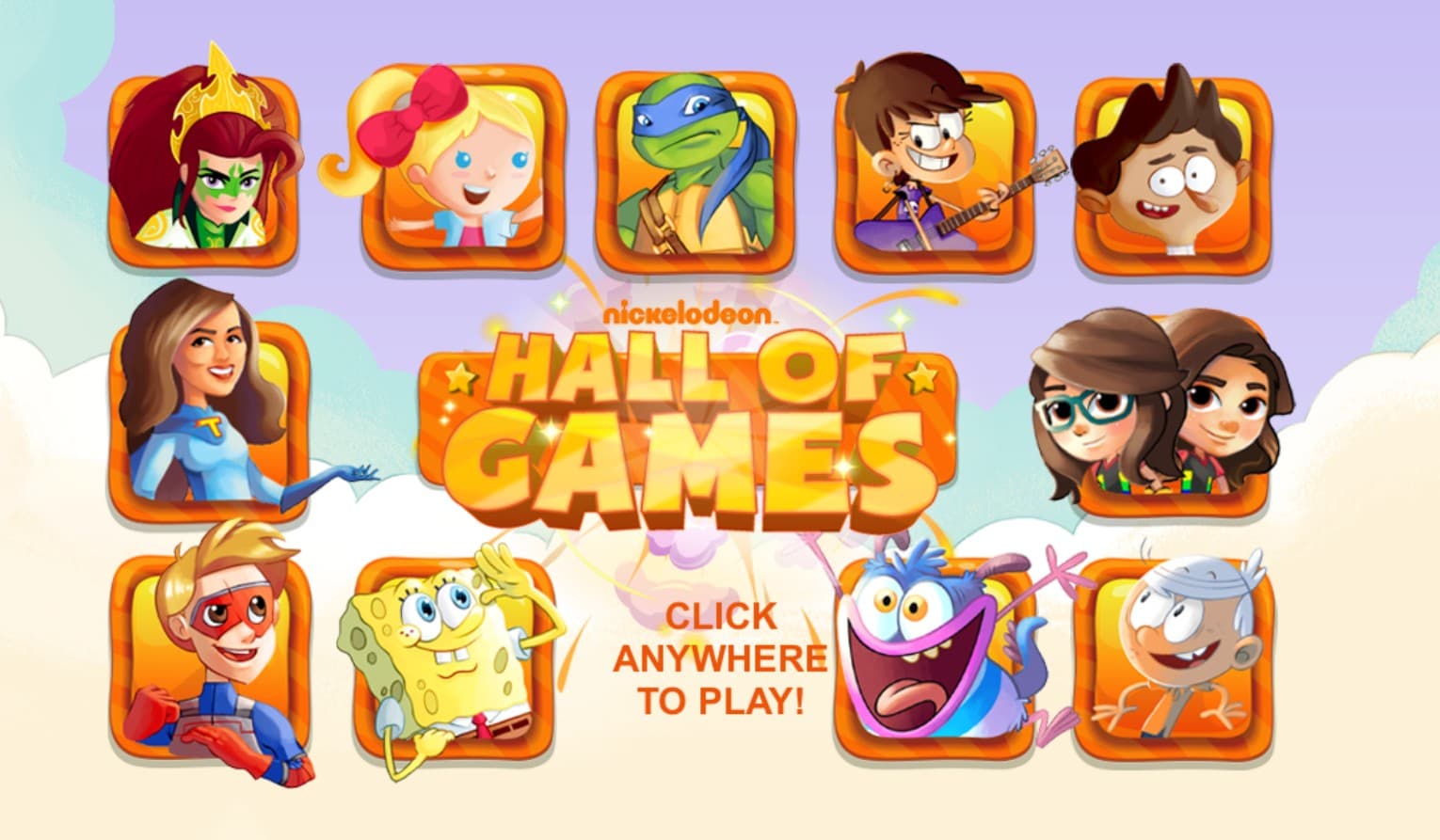 Nickelodeon Hall of Games Online: Elite Victory Quest