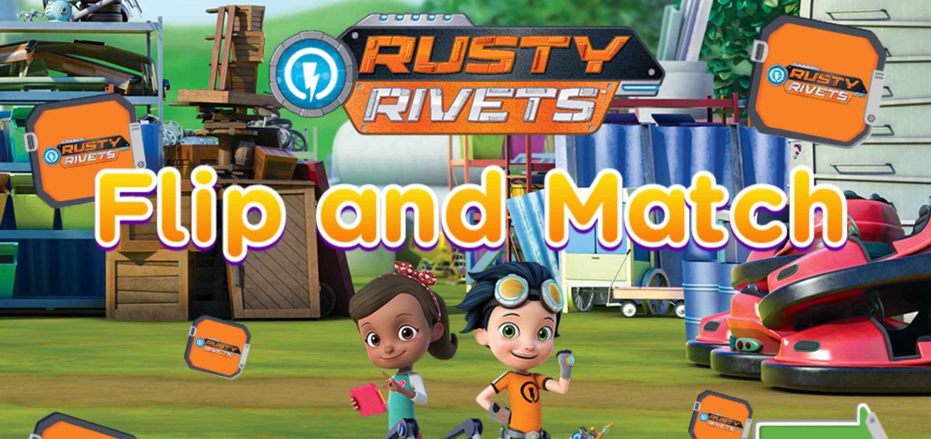 Rusty Rivets Flip and Match - Memory Brain Training: The Ancient Power Quest