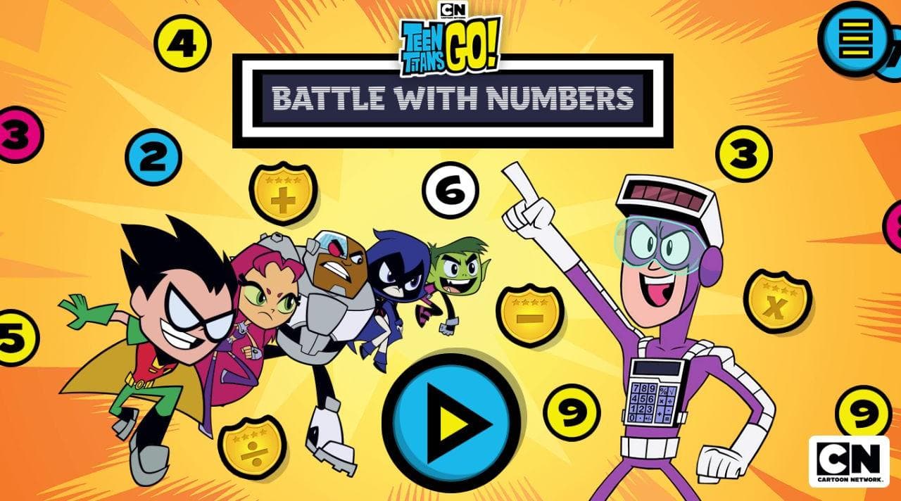 Teen Titans Go Battle With Numbers - Math Adventure: The Golden Era Edition