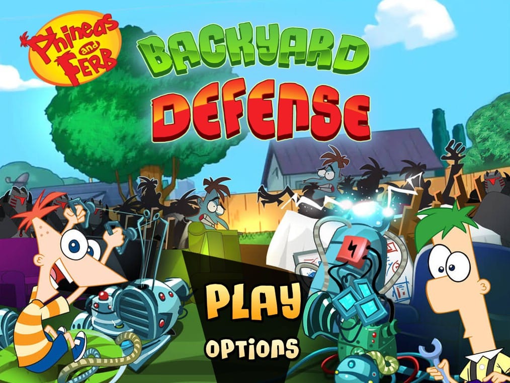 Phineas and Ferb Backyard Defense Strategy: Retro Pixel Adventure