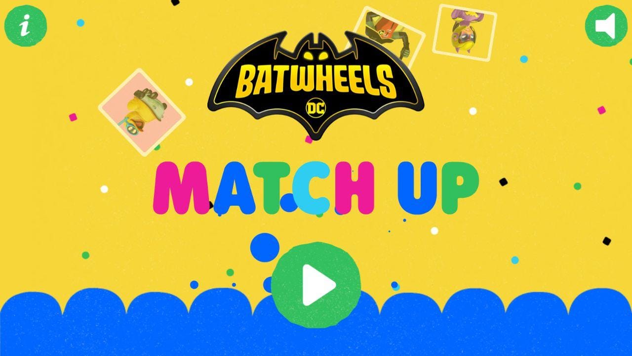 Batwheels Match Up - Play Free DC Super Hero Memory: Cyber World Adventure