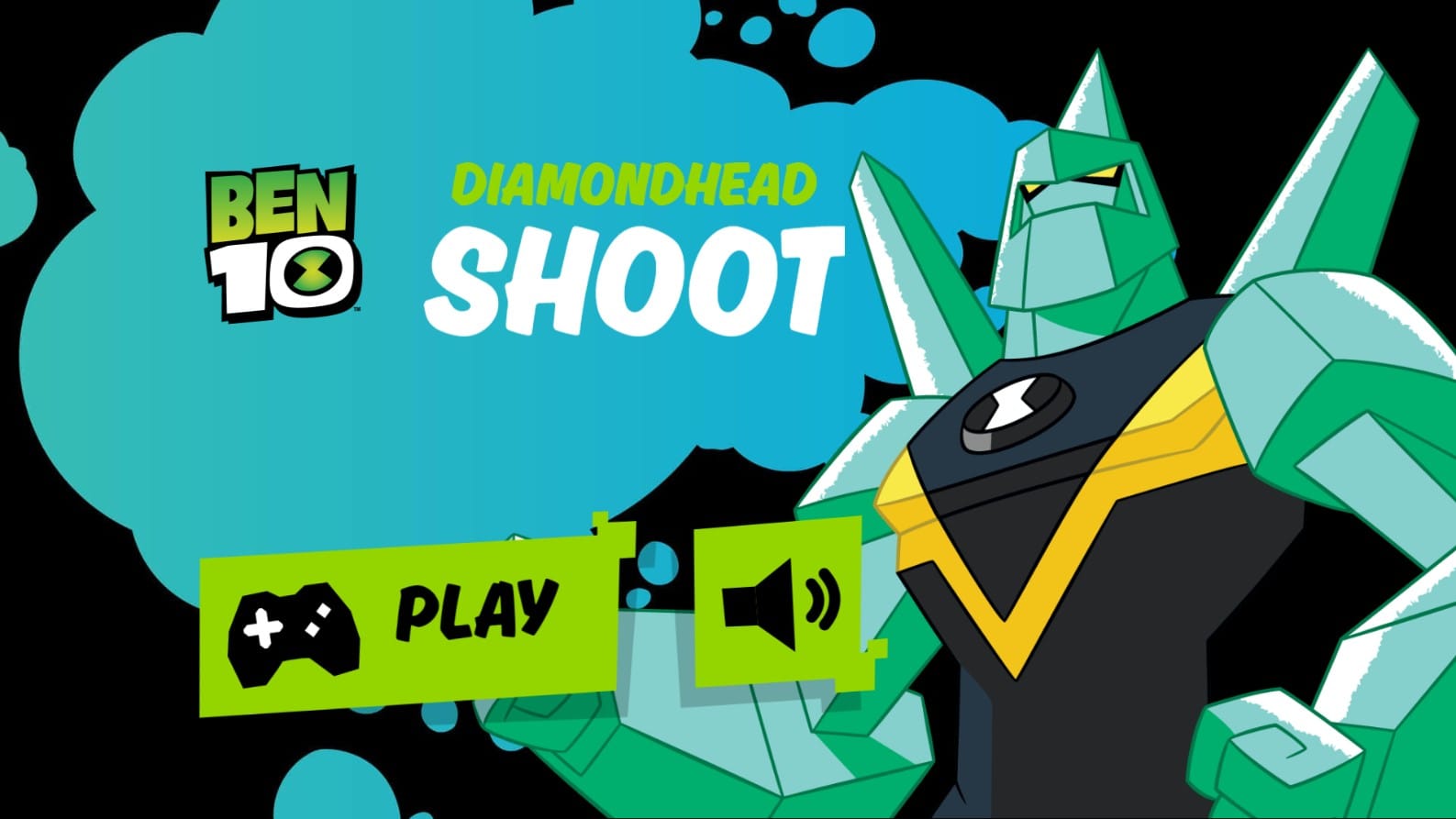 Ben 10 Diamondhead Shoot: The Brave Warrior Legend