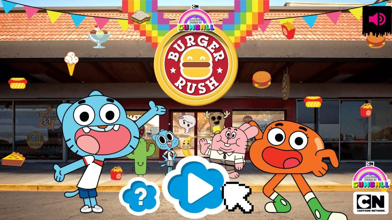 Burger Rush The Amazing World of Gumball: Masterful Skill Challenge