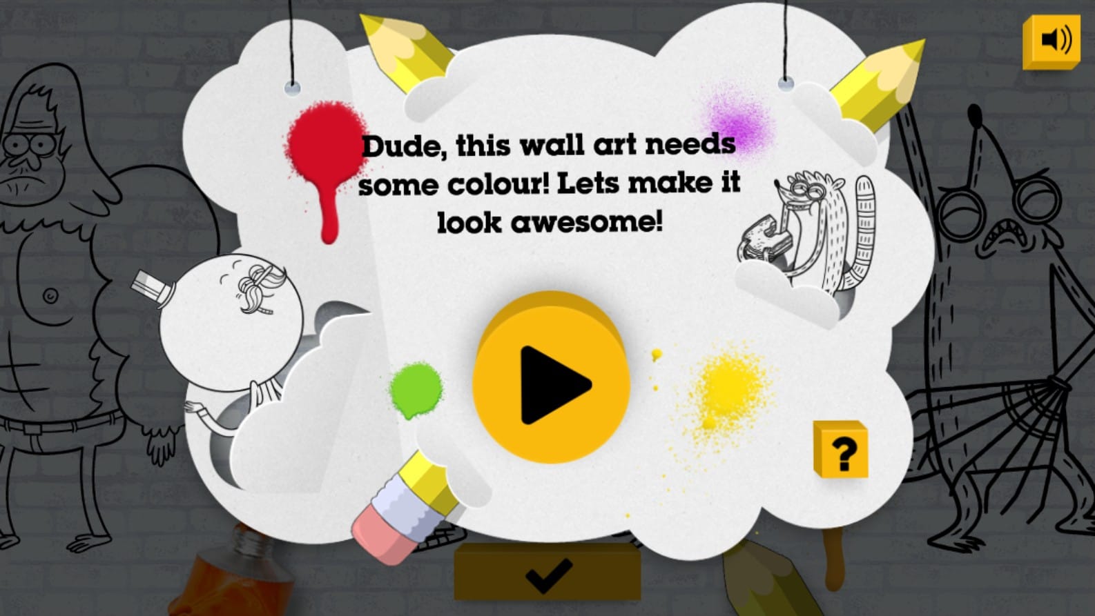 Regular Show Colour In Game - Creative Cartoon Network Art Fun: Turbo Thrill Ride