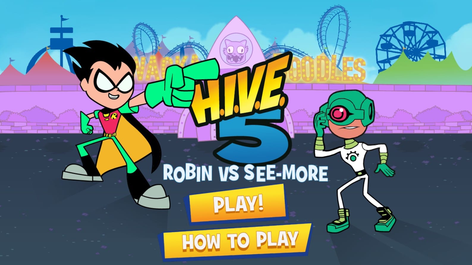 Robin vs See-More Teen Titans Go Action: Super Pro Elite Challenge