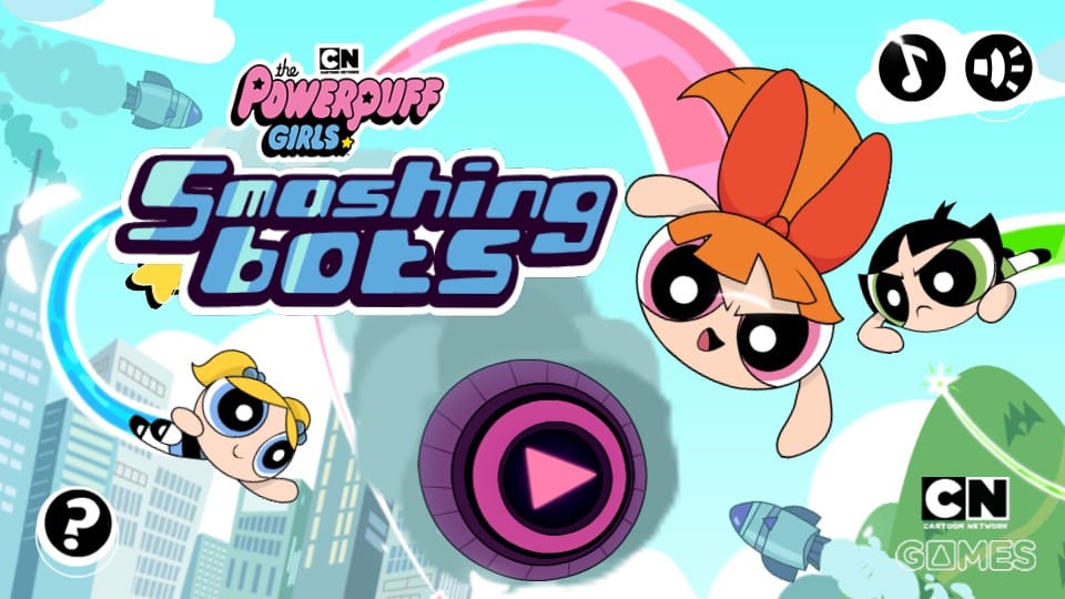The Powerpuff Girls Smashing Bots - Cartoon Network Action: Epic Journey Beyond