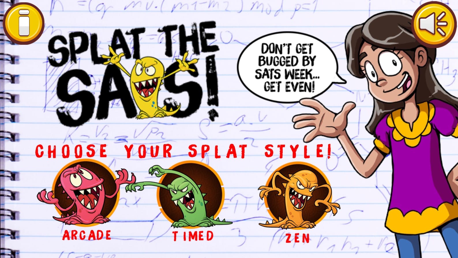 Splat the SATS: The Ancient Power Quest