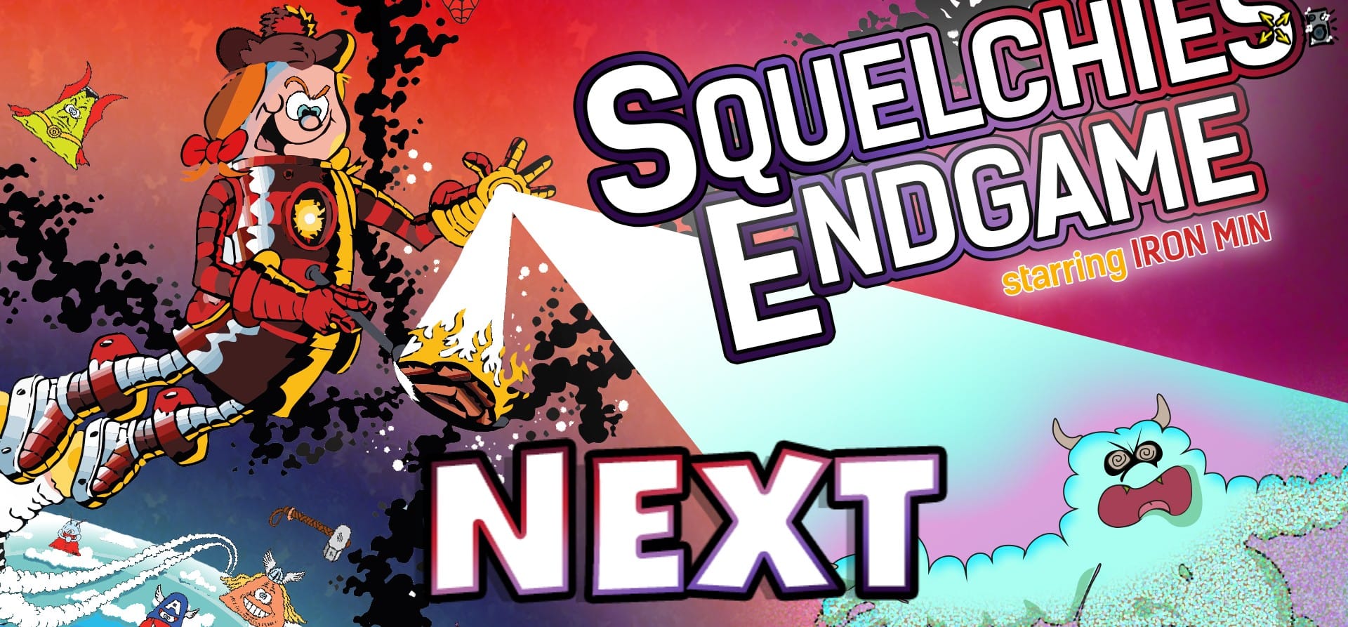 Squelchies Endgame Starring Iron Min: Dynamic Play Experience