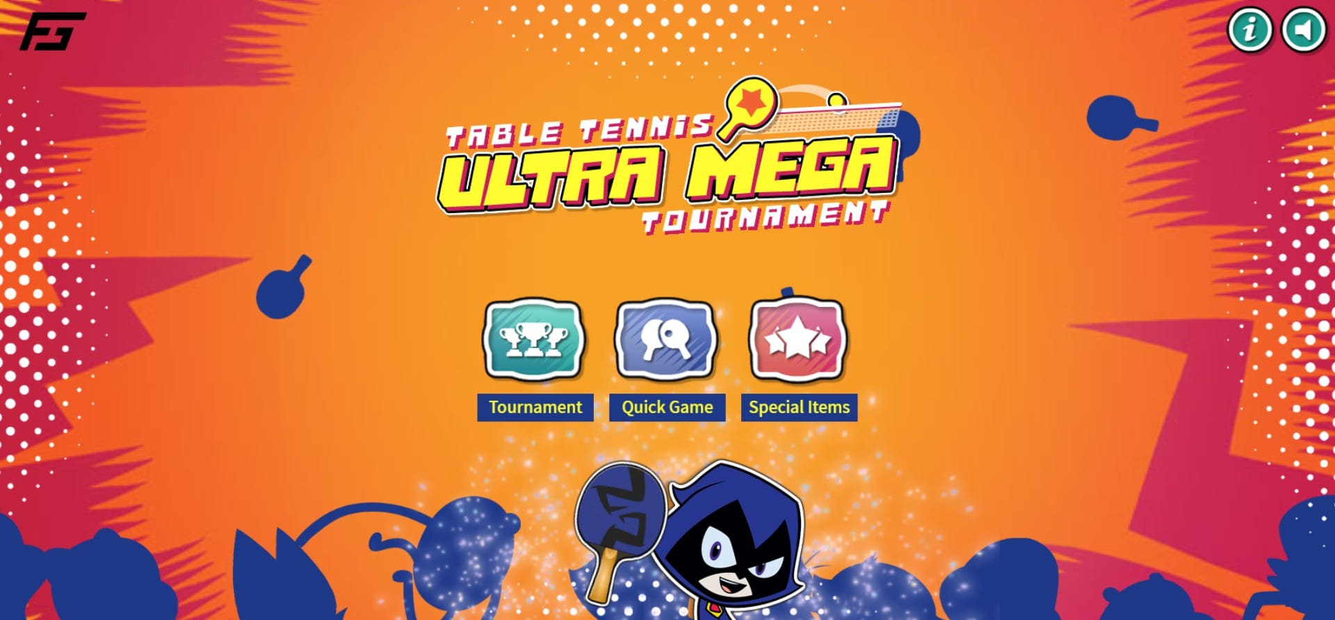 Table Tennis Ultra Mega Tournament - The Powerpuff Girls Ping Pong: Galactic Hero Odyssey